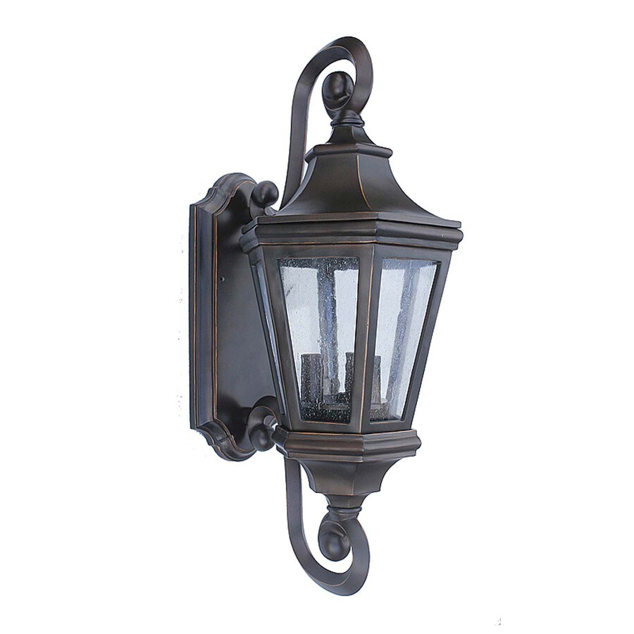 Portfolio Calvin Crest 21 75 In H Oil Rubbed Bronze Outdoor Portfolio Calvin Crest 21 75 In H Oil Rubbed Bronze Outdoor Wall Light
