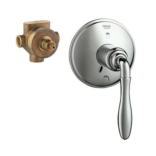 GROHE Chrome Lever Shower Handle in the Shower Faucet Handles ...