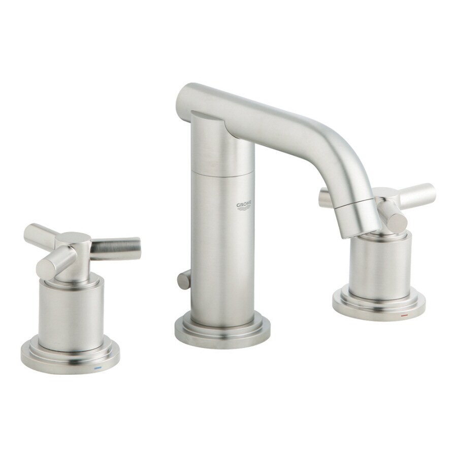GROHE Atrio Brushed Nickel 2Handle Widespread WaterSense Bathroom