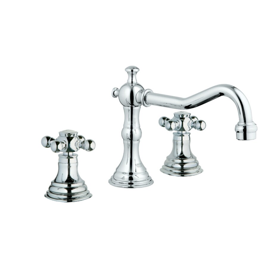 GROHE Bridgeford Chrome 2Handle Widespread Bathroom Faucet (Drain