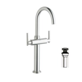 Grohe K21046 18027d En0 Atrio Vessel Faucet Kit Brushed Nickel