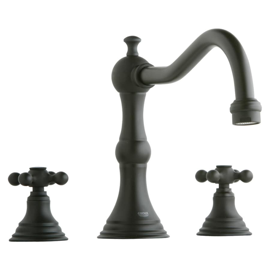 GROHE Bridgeford Blackened Bronze 2Handle Adjustable Deck Mount Tub Faucet at