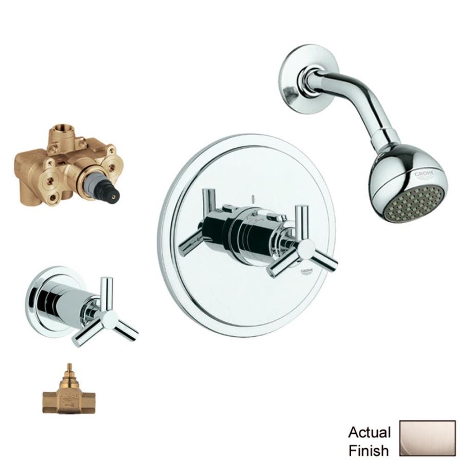 GROHE Atrio Brushed Nickel 1-Handle Shower Faucet with Valve