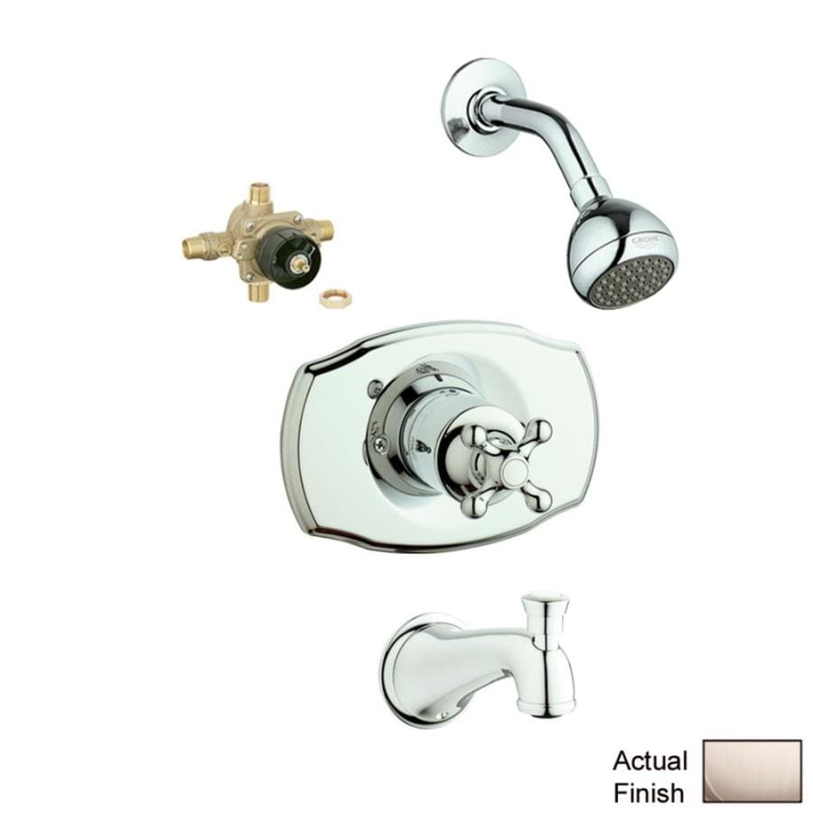 grohe-seabury-brushed-nickel-1-handle-bathtub-and-shower-faucet-with