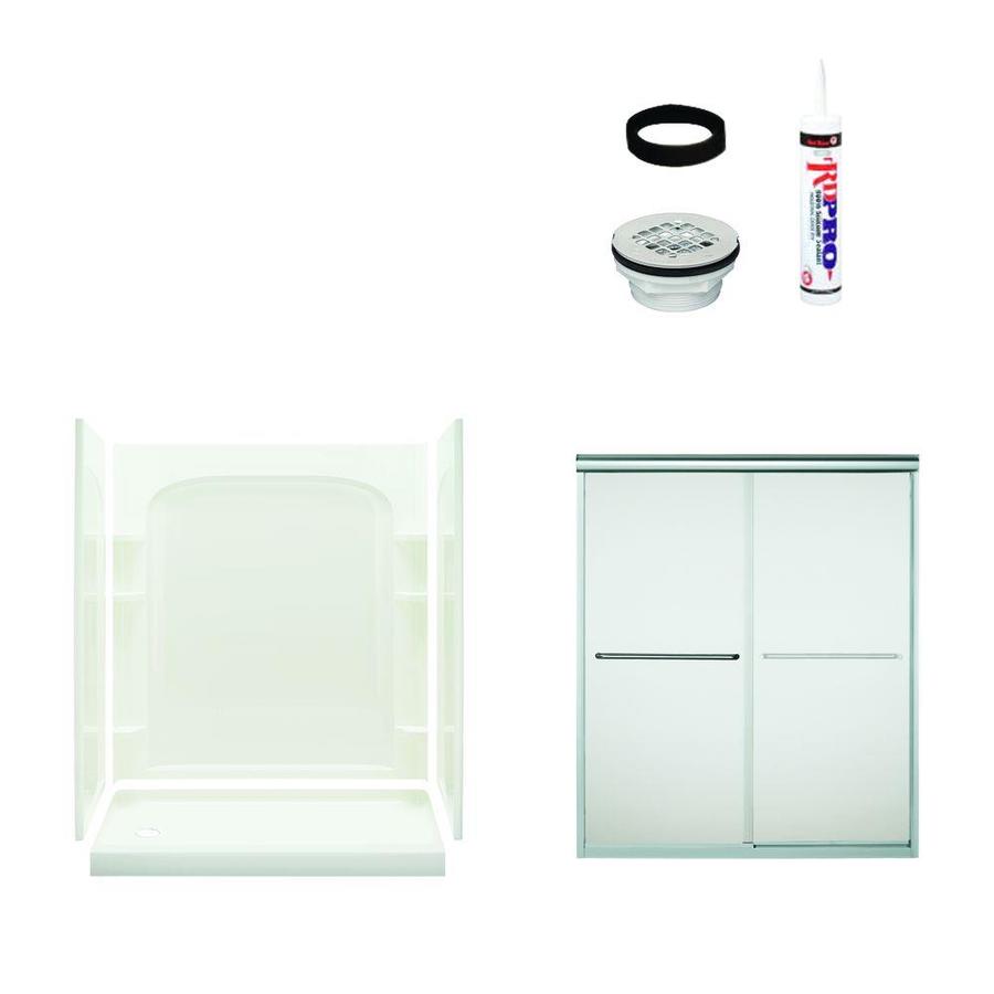 Sterling Ensemble White 5Piece Alcove Shower Kit 30in x 60