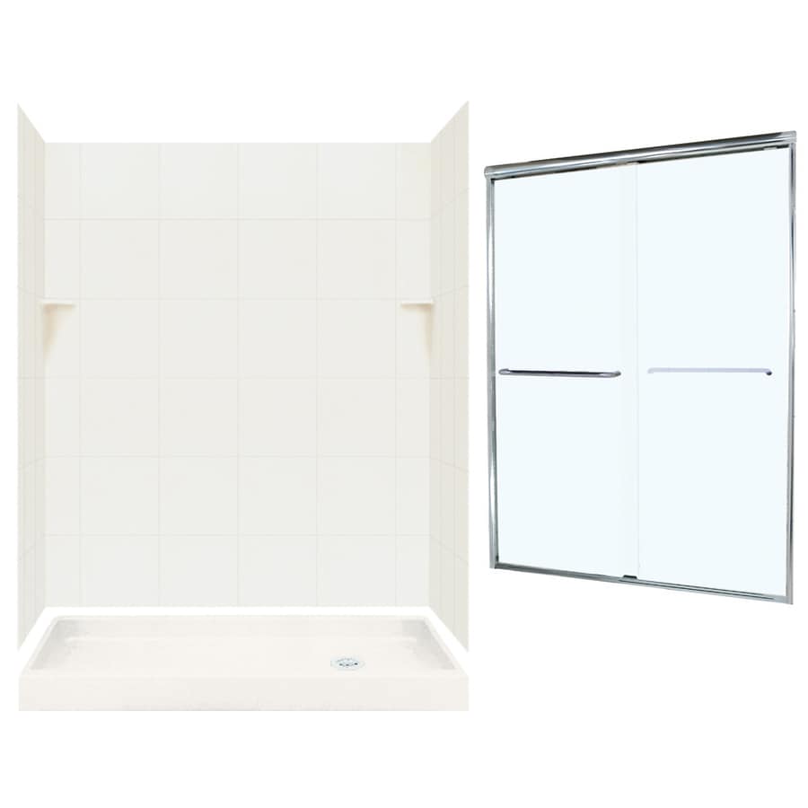 SWAN Bisque 5-Piece Alcove Shower Kit (Common: 32-in x 60-in; Actual: 32-in x 60-in)