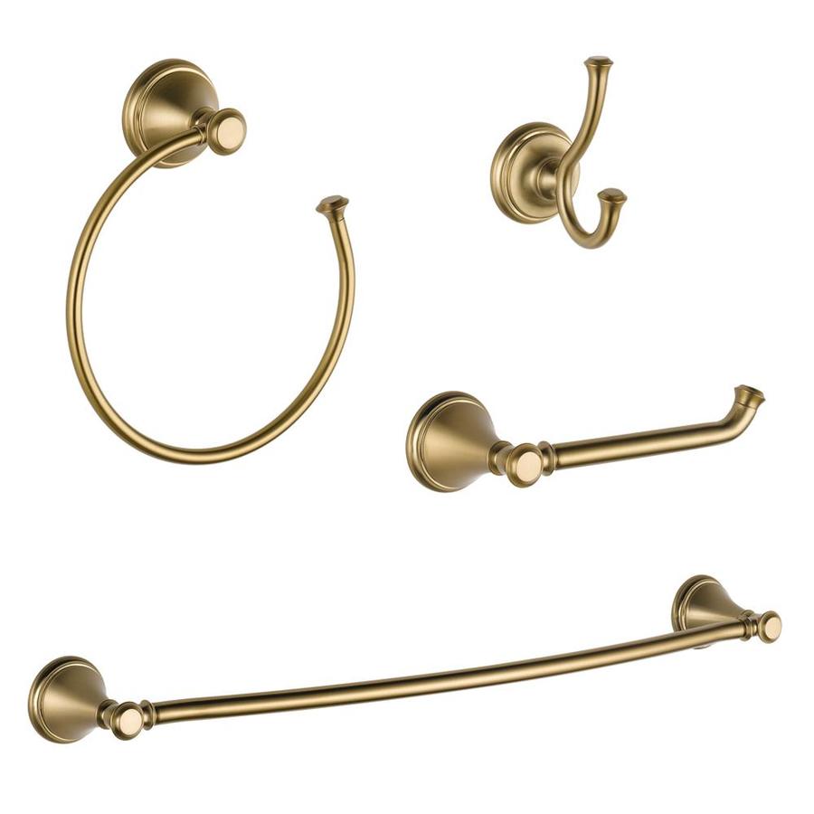 DELTA 4-Piece Cassidy Champagne Bronze Decorative Bathroom ...