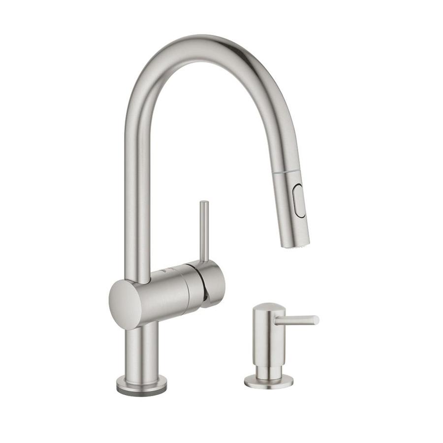 Grohe Minta Touch Kitchen Faucet With Soap Dispenser At Lowes Com