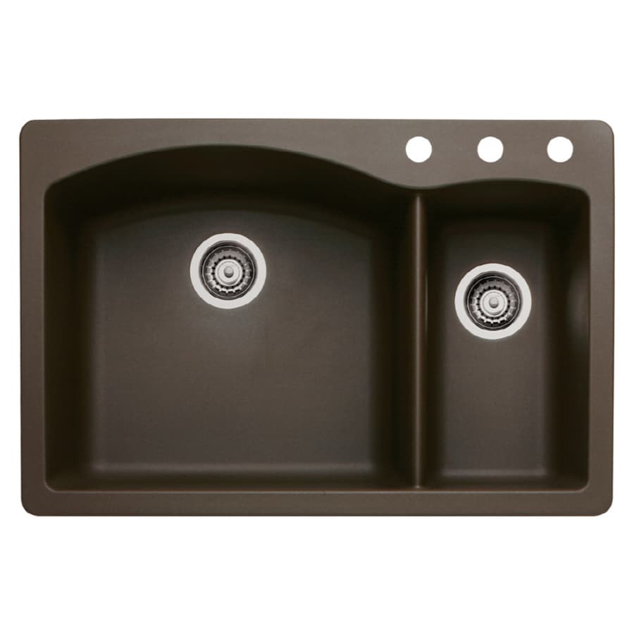 ... -Basin Granite Drop-in or Undermount 3-Hole Residential Kitchen Sink