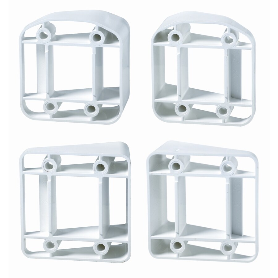 Yardcrafters A0AL1 White Vinyl Fence Rails (Common: 3-in x 6-ft; Actual: 3.5-in x 3.62-in)