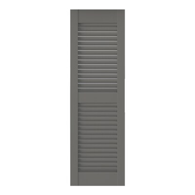 Southern Shutter 2 Pack Primed Cedar Louvered Wood Exterior Shutters Common 22 In X 36 Actual At Lowes Cedar Louvered Wood Exterior Shutters