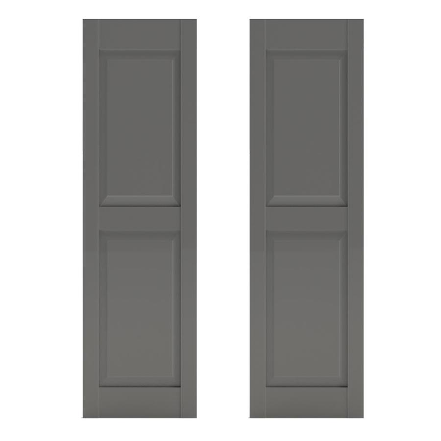 Southern Shutter 2 Pack Primed Cedar Raised Panel Wood Exterior
