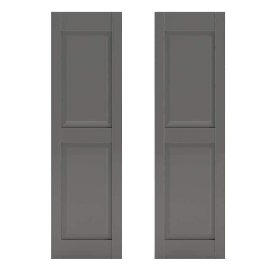 Southern Shutter Company 2 Pack Primed Cedar Raised Panel Wood Southern Shutter Company 2 Pack Primed Cedar Raised Panel Wood Exterior Shutters Common