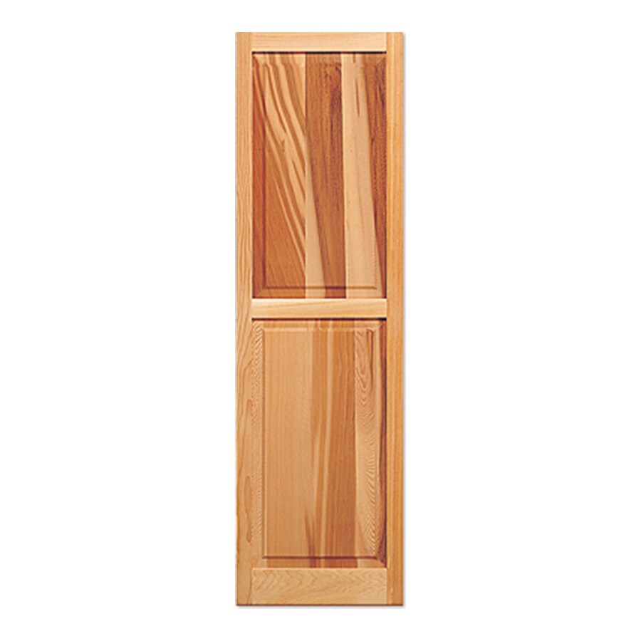 Southern Shutter 2 Pack Raw Cedar Raised Panel Wood Exterior