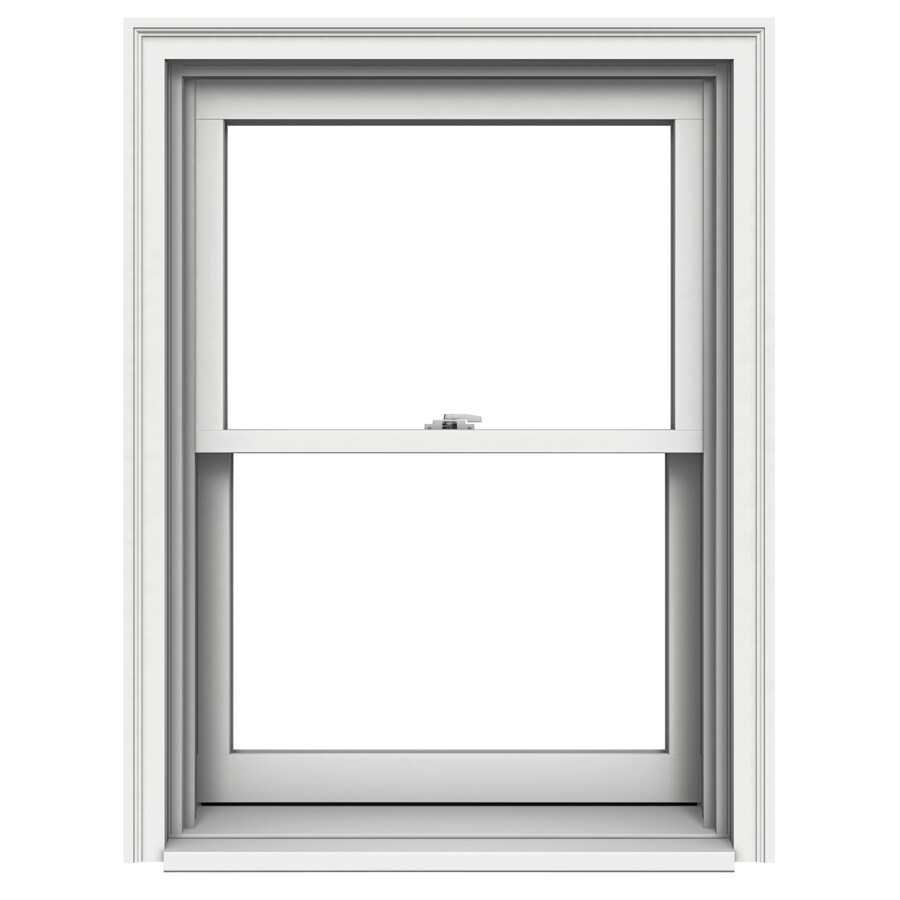 Shop JELD-WEN Premium Wood Double Pane Annealed Double Hung Window ...