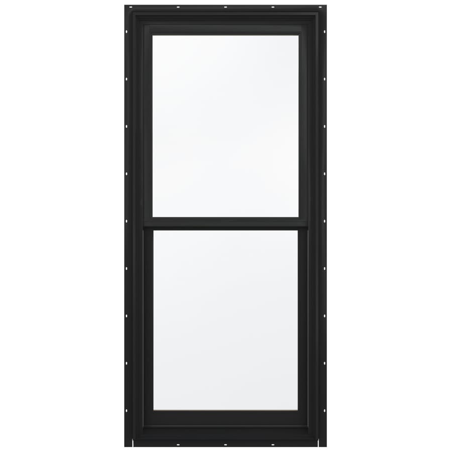 JELDWEN AluminumClad New Construction Egress Bronze Double Hung Window (Rough Opening 32.13