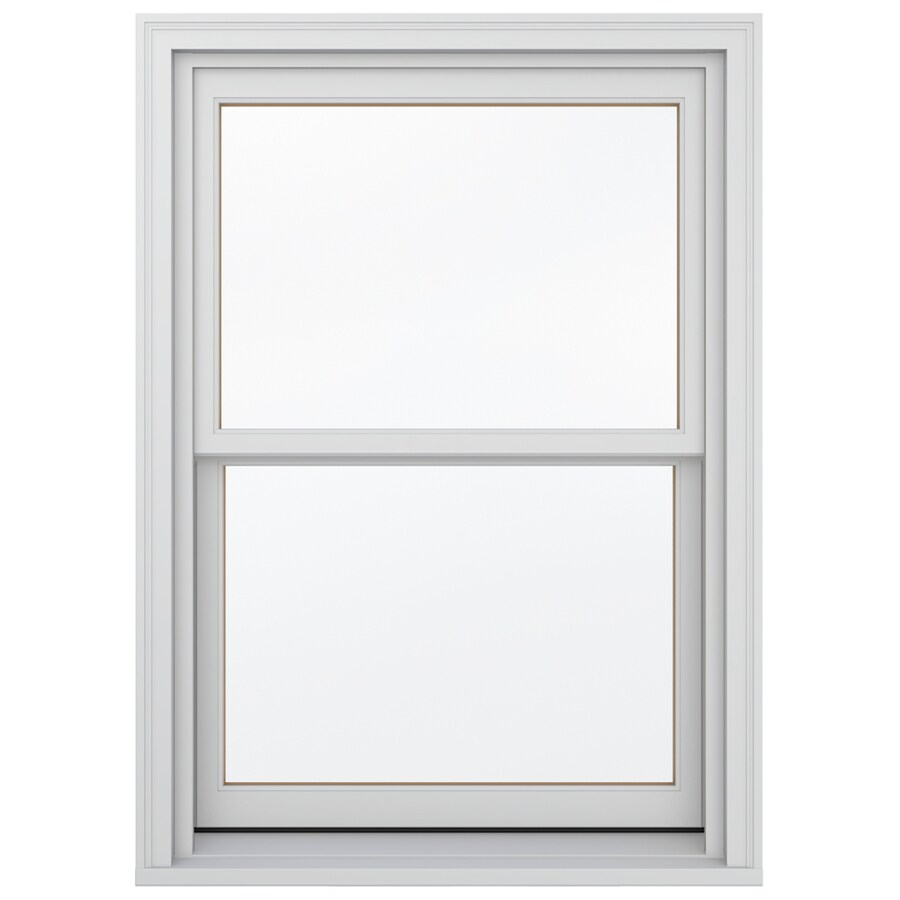 Jeld-wen Wood New Construction Egress Off-white Double Hung Window 