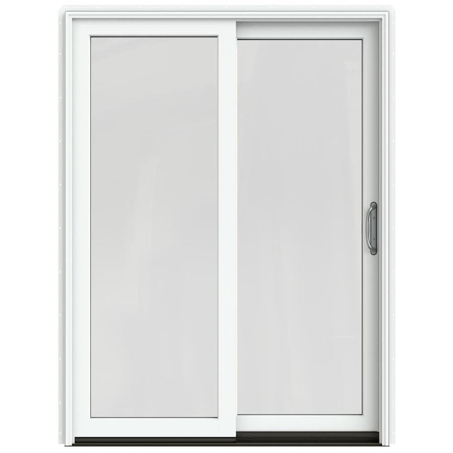 Jeld Wen Clear Glass White Clad Wood Right Hand Double Door