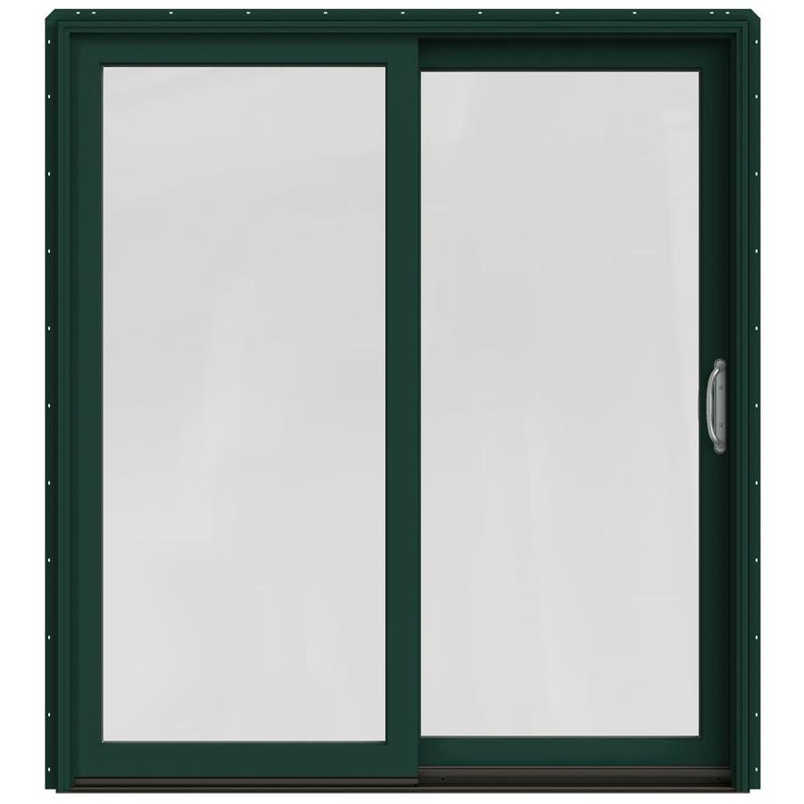 Jeld Wen Clear Glass Hartford Green Clad Wood Right Hand Double
