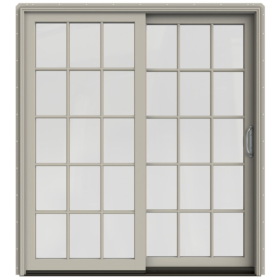Jeld Wen Simulated Divided Light Desert Sand Clad Wood Right Hand