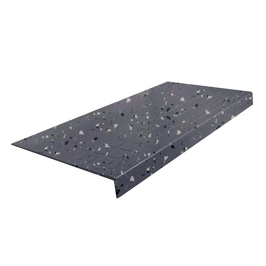 FLEXCO #800 Series Rubber Stair Tread 6-Pack 12.25-in x 42-in Charcoal ...