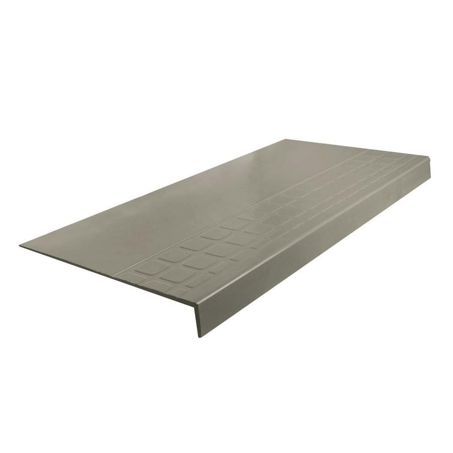 FLEXCO 5480000P024 12.25-in x 54-in Stone Rubber Square Nose Stair Treads