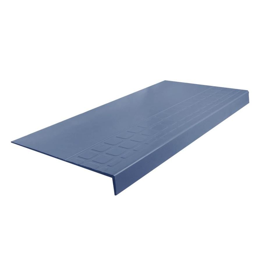 FLEXCO #800 Series Rubber Stair Tread 12.25-in x 60-in Blue Rubber ...