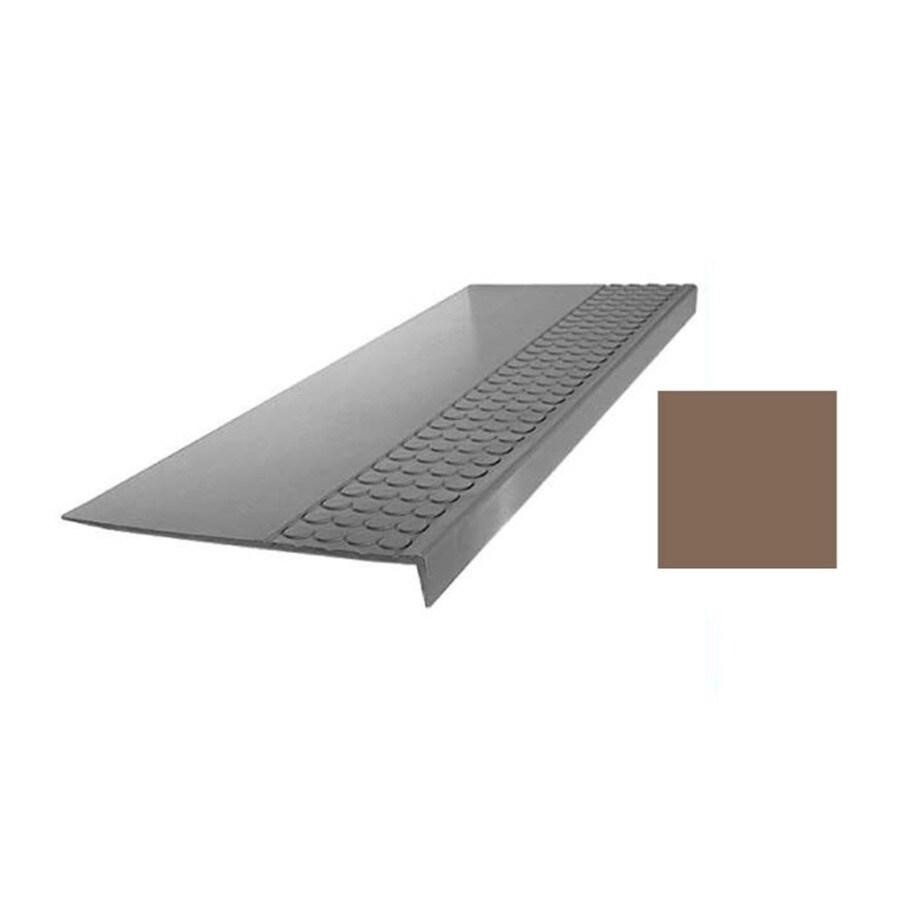 FLEXCO 12-in x 48-in Milk Chocolate Stair Nose Moulding