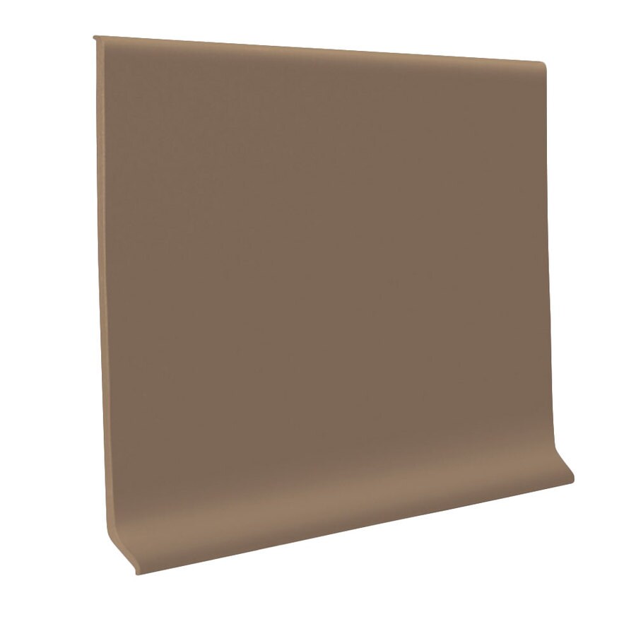 Flexco 4-in Chocolate Vinyl Floor Base