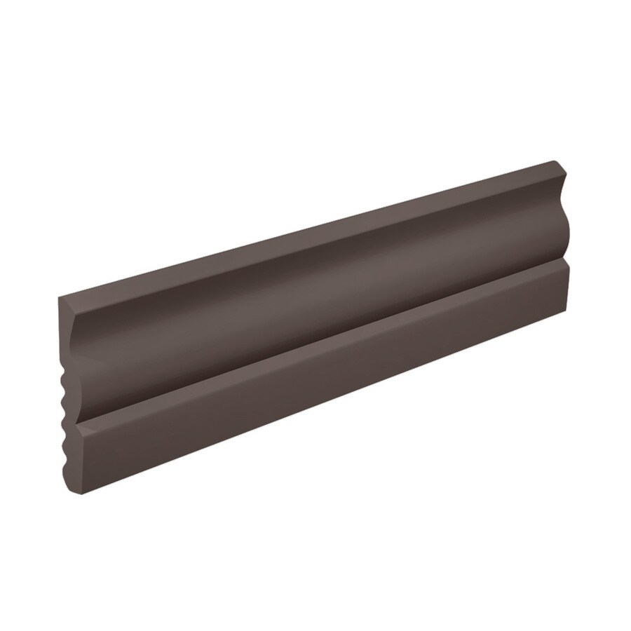 FLEXCO 2.625in W x 40ft L Bark Thermoplastic Rubber Wall Base at