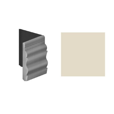 thermoplastic flexco almond rubber corner outside ft base pack lowes