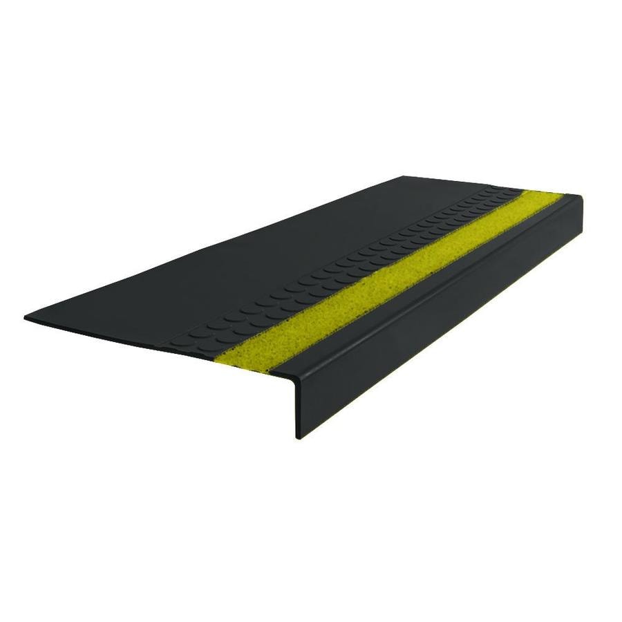 FLEXCO Rubber Stair Tread Radial Square Nose w/Grit Strip 575 36"x