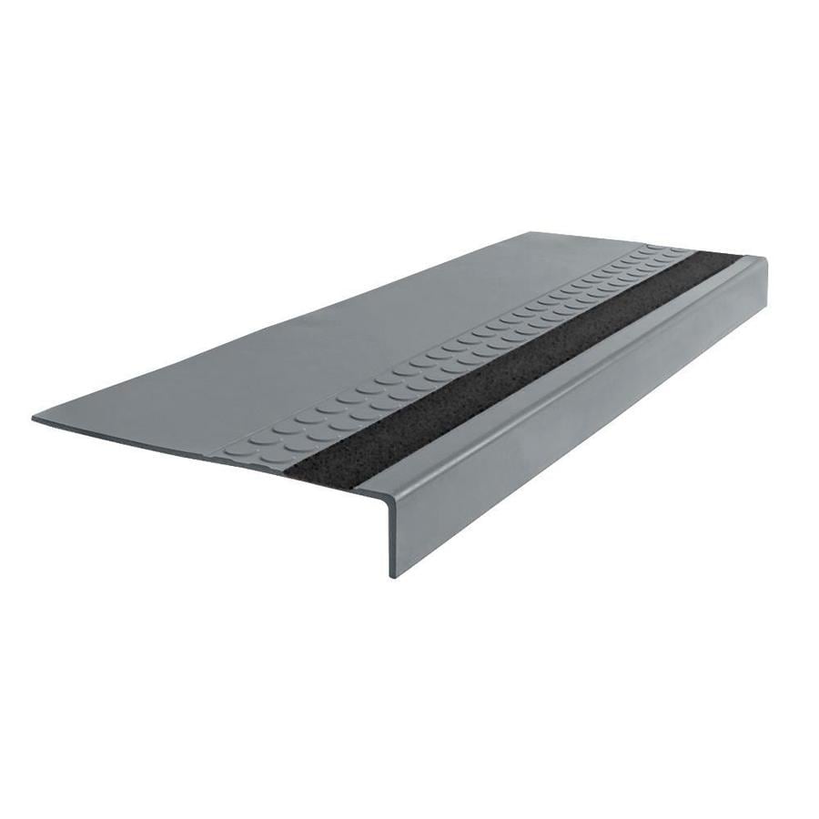 FLEXCO G3657501P014 Rubber Stair Tread Radial Square Nose with Grit Strip #575 36"x.3125"x12.25"