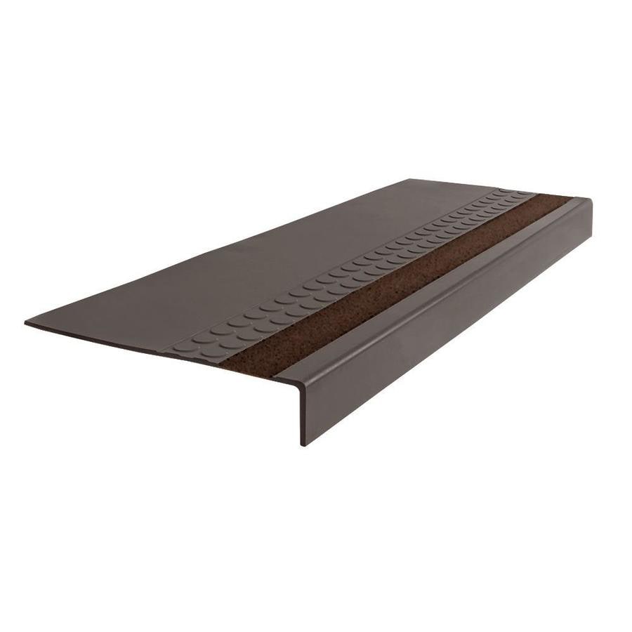 FLEXCO G4857502P002 Rubber Stair Tread Radial Square Nose w/Grit Strip #575 48"x.3125"x12.25"
