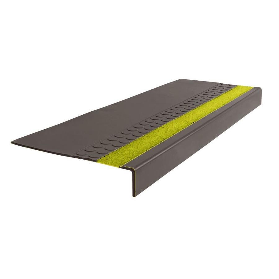FLEXCO Rubber Stair Tread Radial Square Nose with Grit Strip 575 48"x