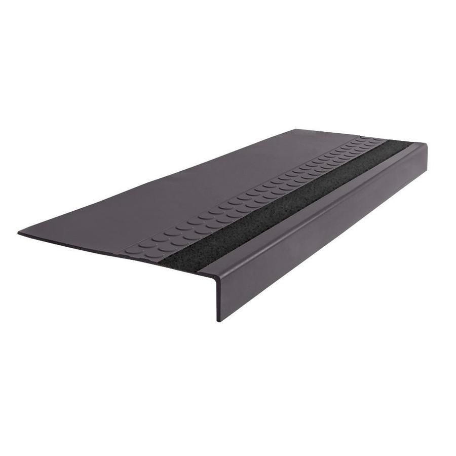 FLEXCO G3657501P003 Rubber Stair Tread Extra Heavy Duty Radial Nose with Grit Strip #575 36"x.3125"x12.25"