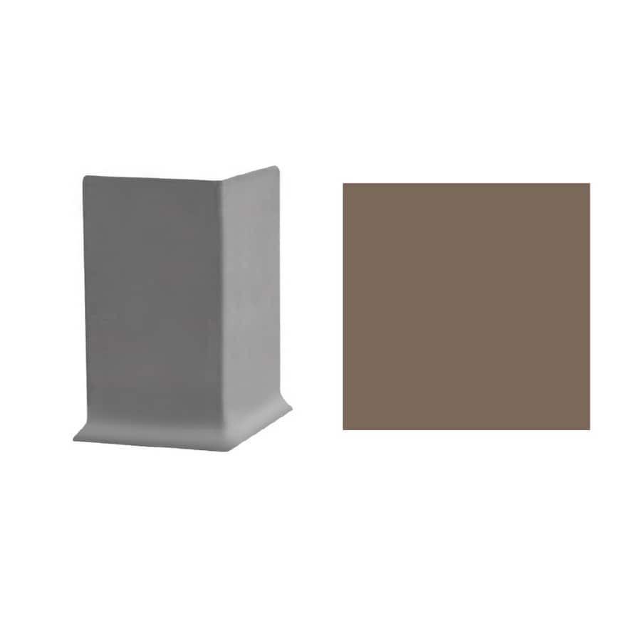 Flexco 4-in Chocolate Vinyl Floor Base