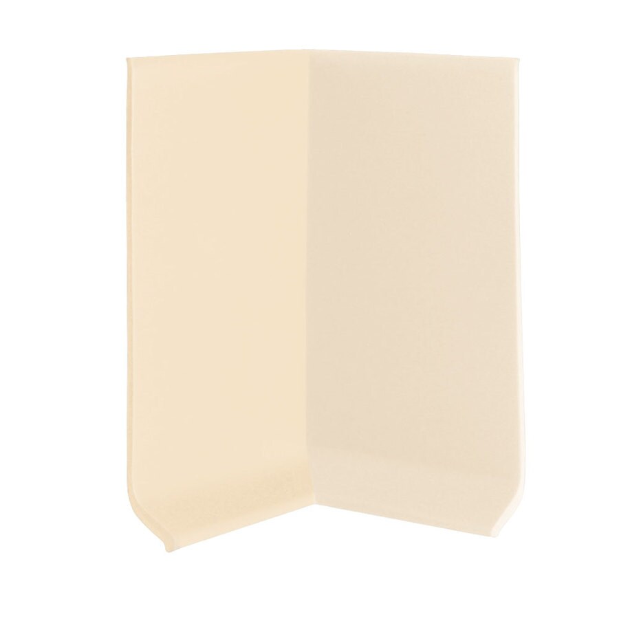 FLEXCO 30-Pack 4-in W x 0.25-ft L Almond Vinyl Inside Corner Wall Base ...