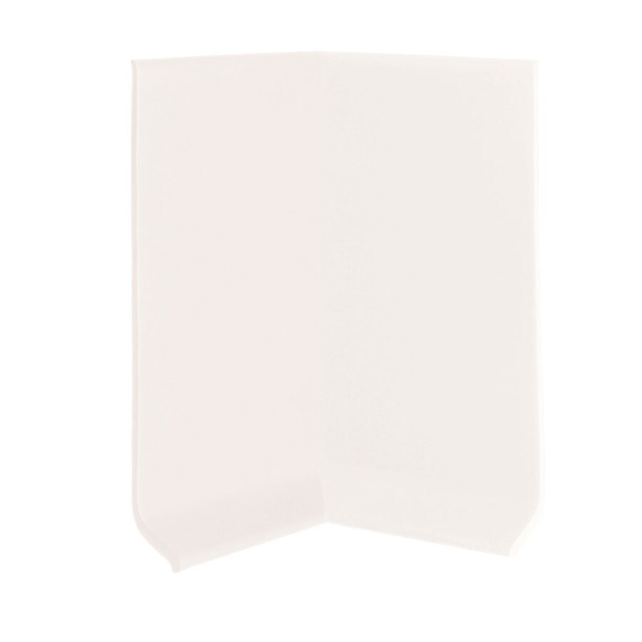 FLEXCO 30-Pack 4-in W x 0.25-ft L True White Vinyl Inside Corner Wall ...