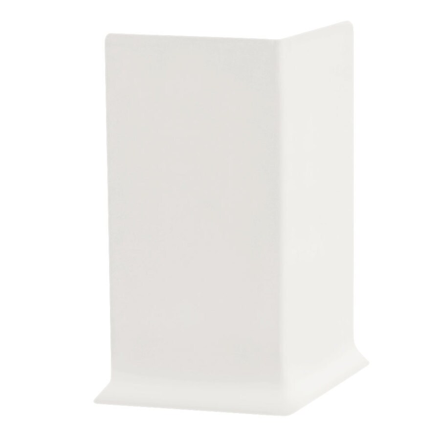 FLEXCO 30Pack 4in W x 0.25ft L Arctic White Vinyl Outside Corner