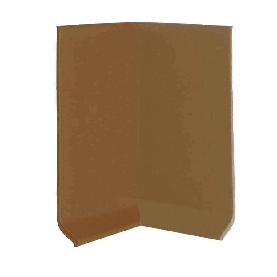 FLEXCO 30Pack 4in W x 0.25ft L Wheat Vinyl Inside Corner Wall Base