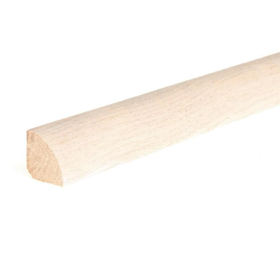 FLEXCO 0.75in x 78in Frost White Oak Quarter Round Floor Moulding at