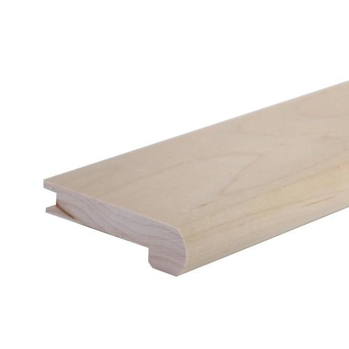 Flexco Solid Wood Stair Nose 2in x 78in Natural Prefinished White Oak