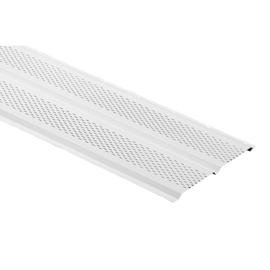 Durabuilt 12-in x 144-in 162 White Aluminum Vented Soffit at Lowes.com