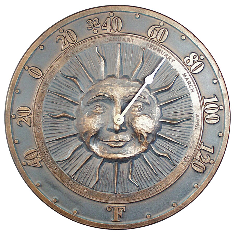 Whitehall 01680 SOS CLOCK SUNFACE VERDIGRIS