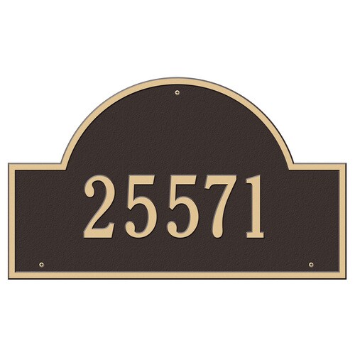 Whitehall 24in Aged Bronze House Number in the Outdoor Plaques
