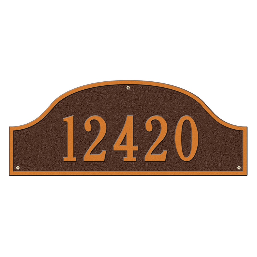 Whitehall Aluminum Address Plaque