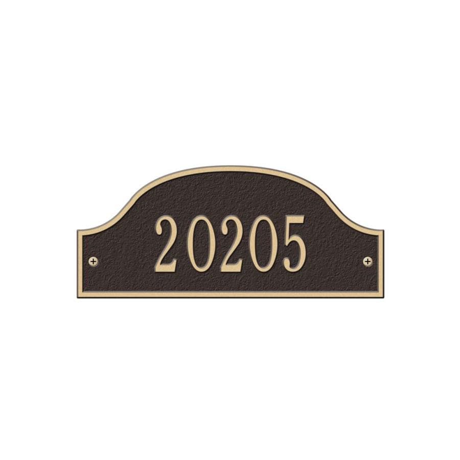 Whitehall Aluminum Address Plaque at