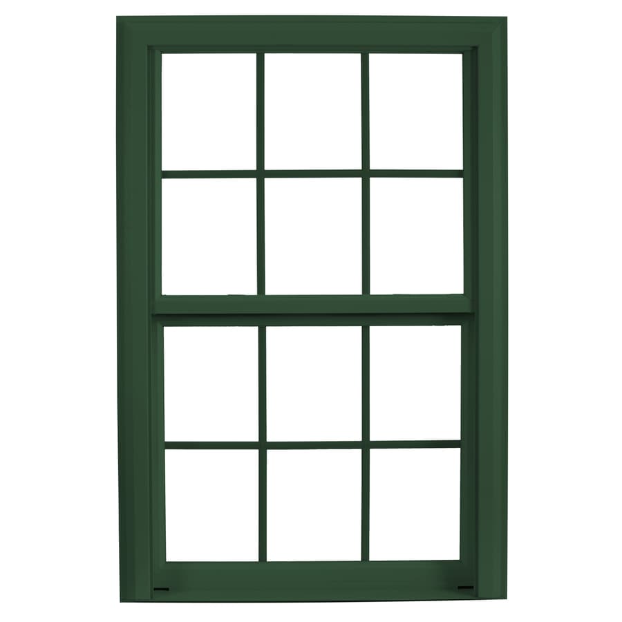 ReliaBilt 3900 Vinyl Replacement Hunter Green Exterior Double Hung ...