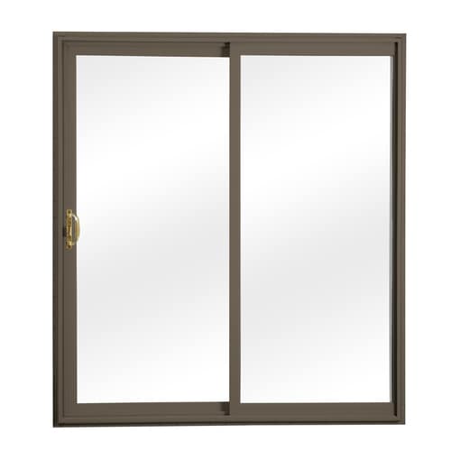 Reliabilt Clear Glass Terratone Vinyl Universal Reversible Double Door 